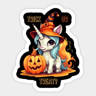 Kawaii Halloween Unicorn Sticker